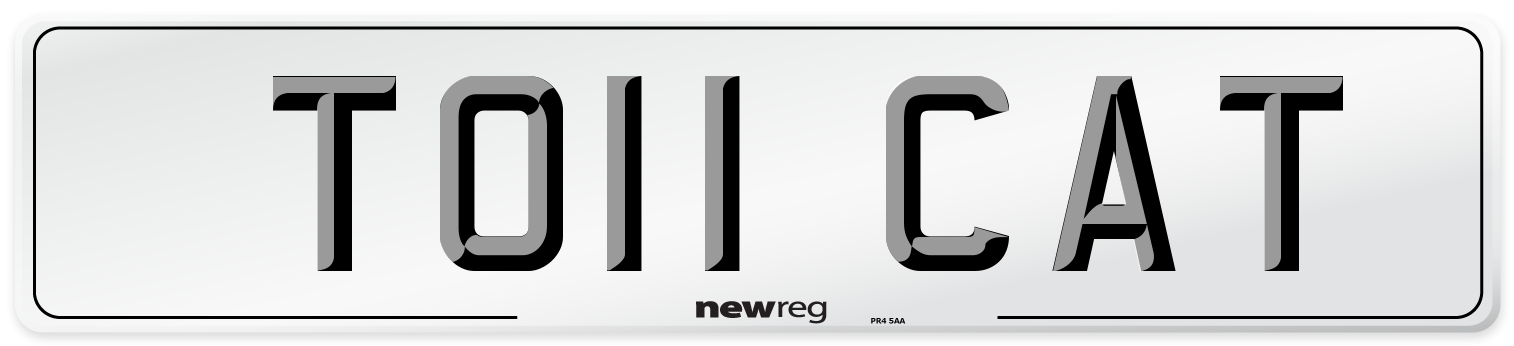 TO11 CAT Number Plate from New Reg